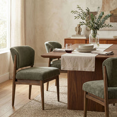 Athens Dining Chair - Olive Chenille - Whats New Furniture Portland OR