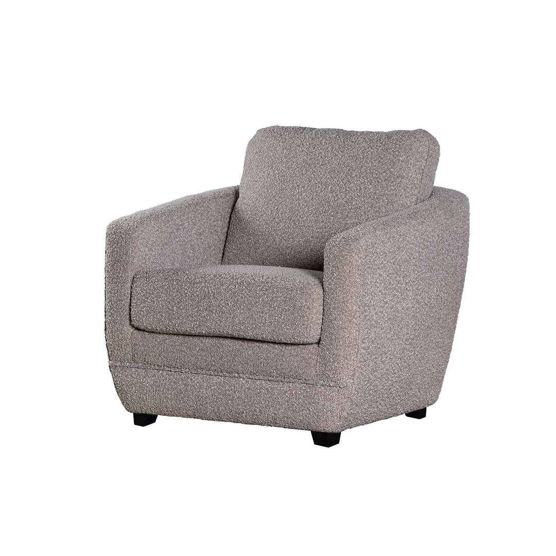 Baltimo Club Chair in Boucle Greige - Whats New Furniture Portland