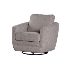 BALTIMO SWIVEL GLIDER - GOLD (VT) in Boucle Greige - Whats New Furniture Portland