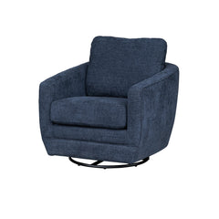 BALTIMO SWIVEL GLIDER - GOLD (VT) in Midnight Blue - Whats New Furniture Portland