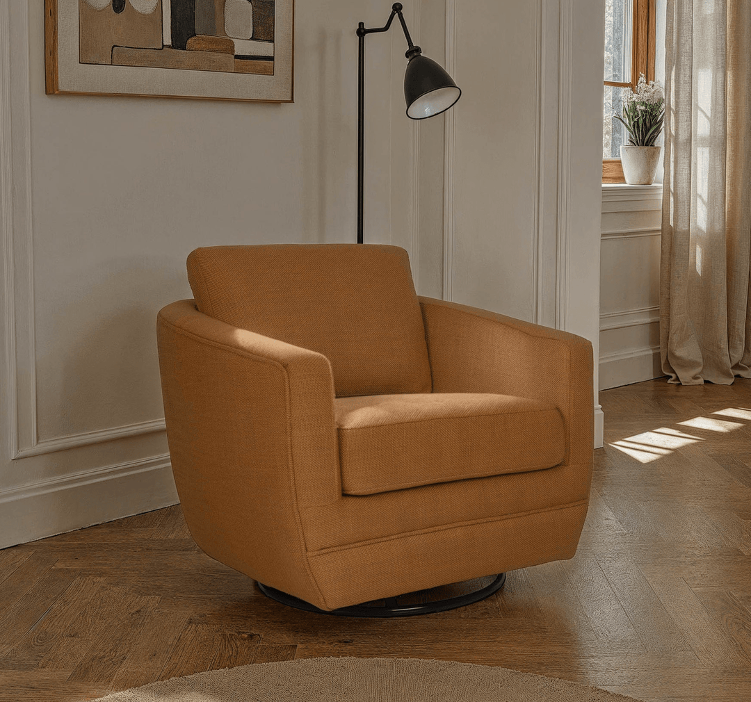 BALTIMO SWIVEL GLIDER - GOLD (VT) - What&