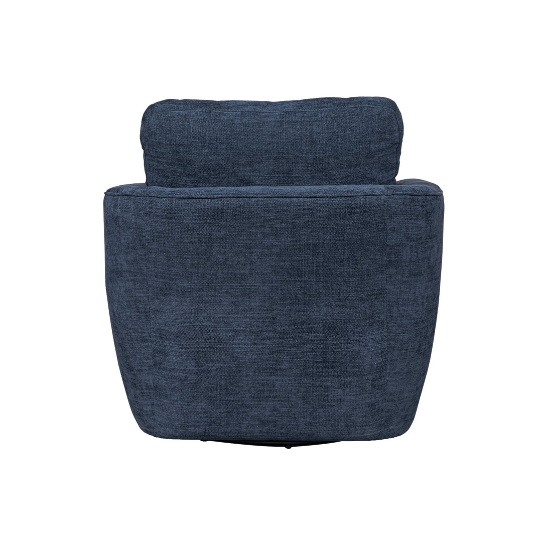 Baltimo Swivel Glider in Midnight Blue - accent chair by LH Imports - Whats New Furniture Portland OR