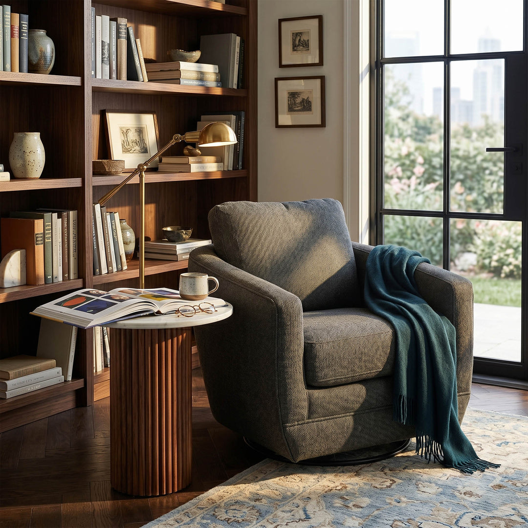 Baltimo Swivel Glider - Smokey Sage (VT) - Whats New Furniture Portland OR