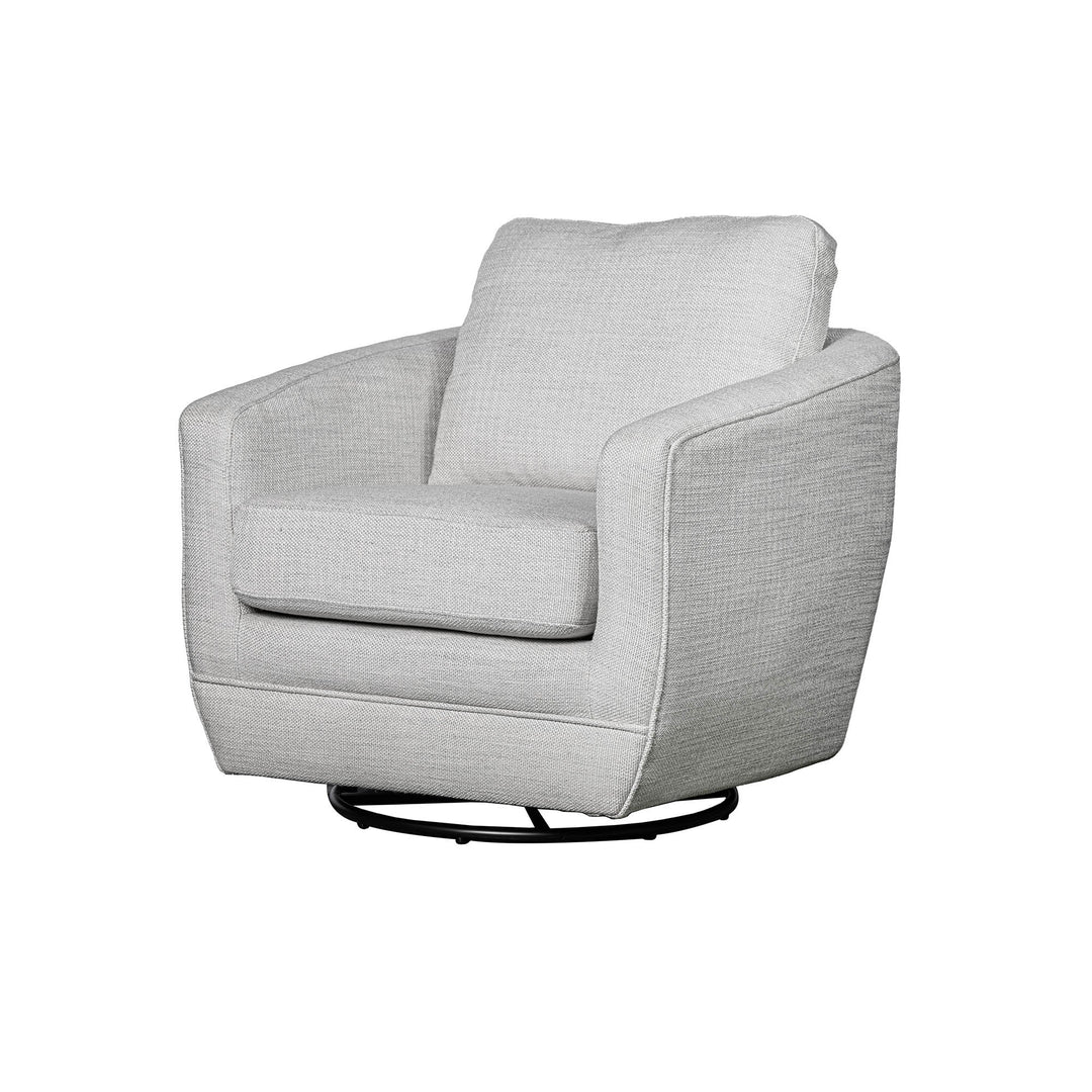 Baltimo Swivel Glider in Woven Alabaster - accent chair by LH Imports - Whats New Furniture Portland OR