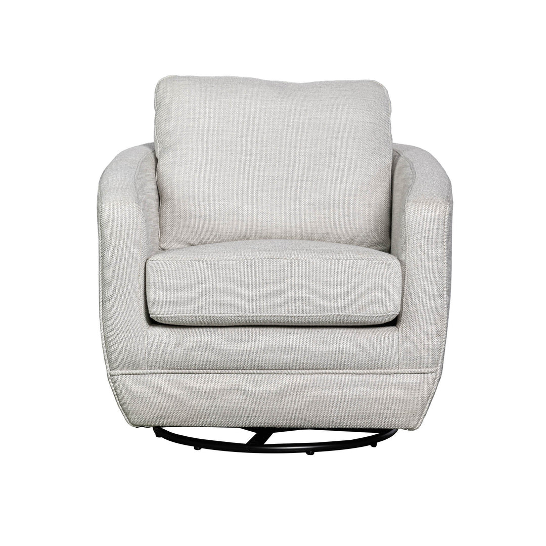 Baltimo Swivel Glider in Woven Alabaster - accent chair by LH Imports - Whats New Furniture Portland OR