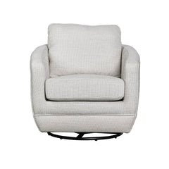Baltimo Swivel Glider in Woven Alabaster - accent chair by LH Imports - Whats New Furniture Portland OR