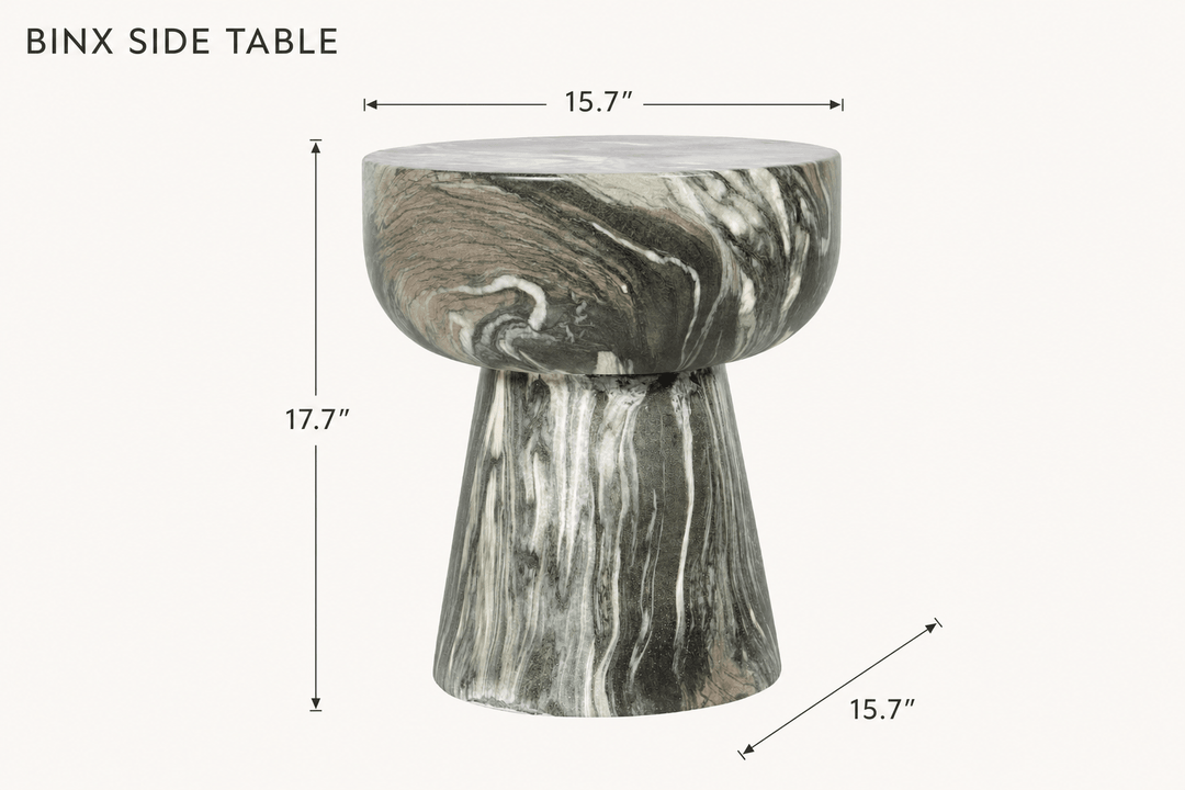 Binx Side Table dimensions - What&