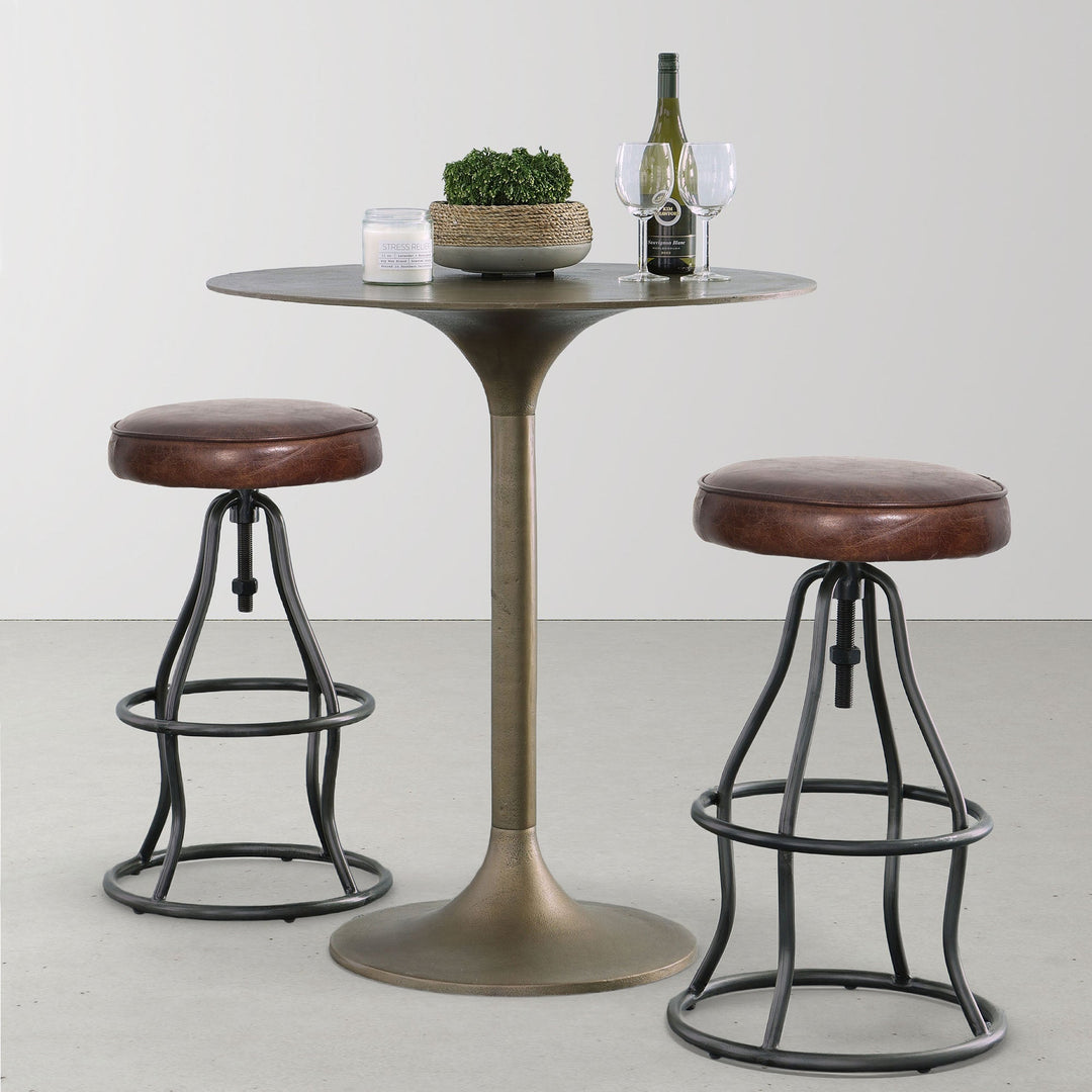 Bowie Stool - Vintage Brown - Whats New Furniture Portland OR