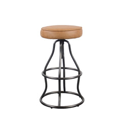 Bowie Adjustable Stool in Cognac - counter stool by LH Imports - Whats New Furniture Portland OR