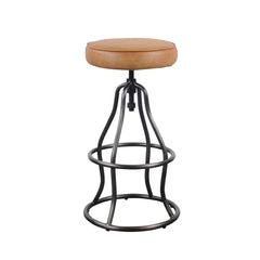 Bowie Adjustable Stool in Cognac - counter stool by LH Imports - Whats New Furniture Portland OR