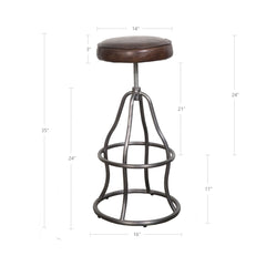 Bowie Adjustable Stool - counter stool by LH Imports - Whats New Furniture Portland OR