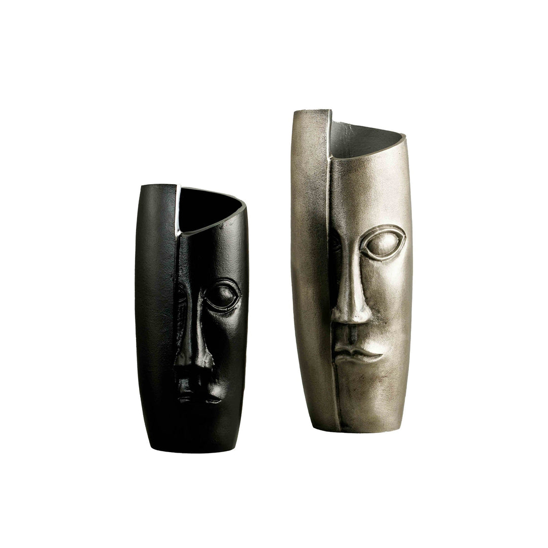 Breeze Masquerade Vase Large in Polished Nickel - home decor by LH Imports - Whats New Furniture Portland OR