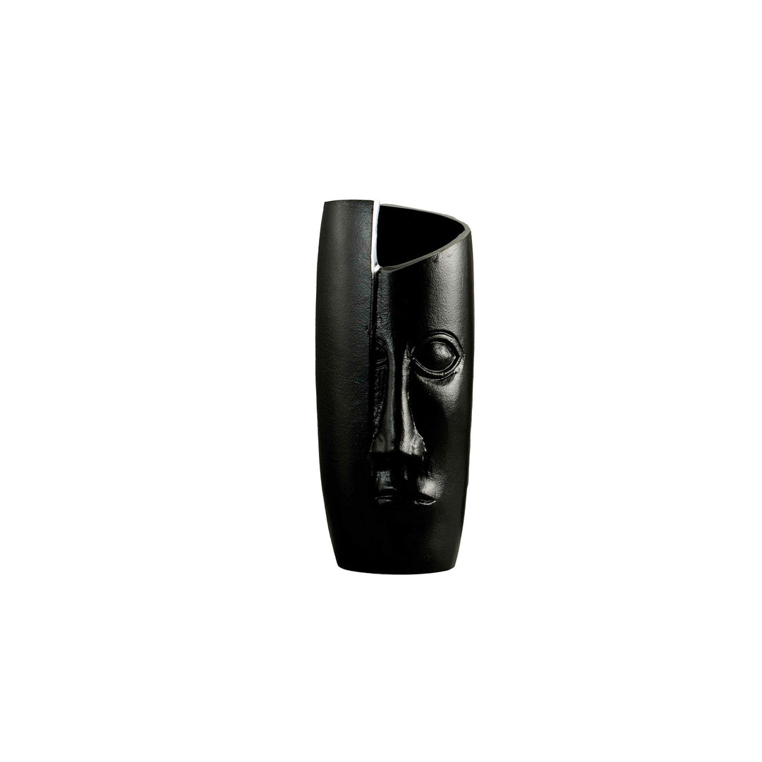 Breeze Masquerade Vase Small in Polished Black - home decor by LH Imports - Whats New Furniture Portland OR