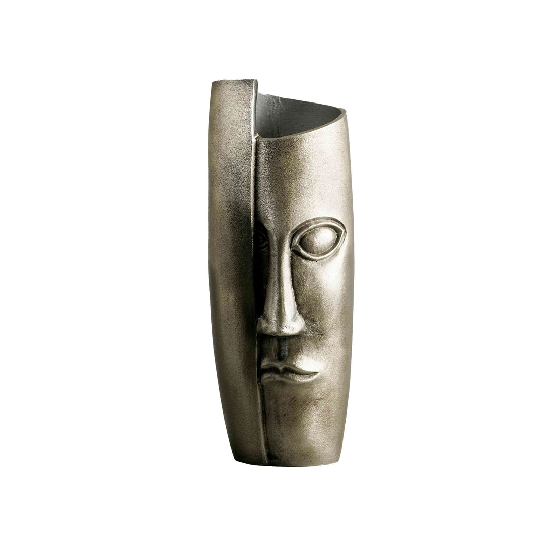 Breeze Masquerade Vase Small in Polished Nickel - Whats New Furniture Portland