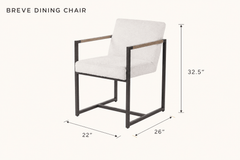 Breve Dining Chair dimensions - What&