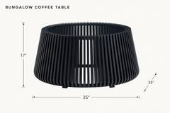 Bungalow Coffee Table in Black dimensions - What&