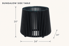 Bungalow Side Table in Black dimensions - What&