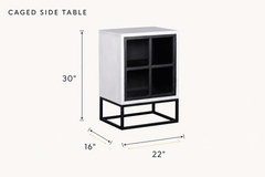 Caged Side Table dimensions - What&