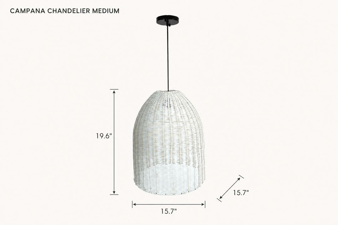 Campana Chandelier Medium dimensions - What&