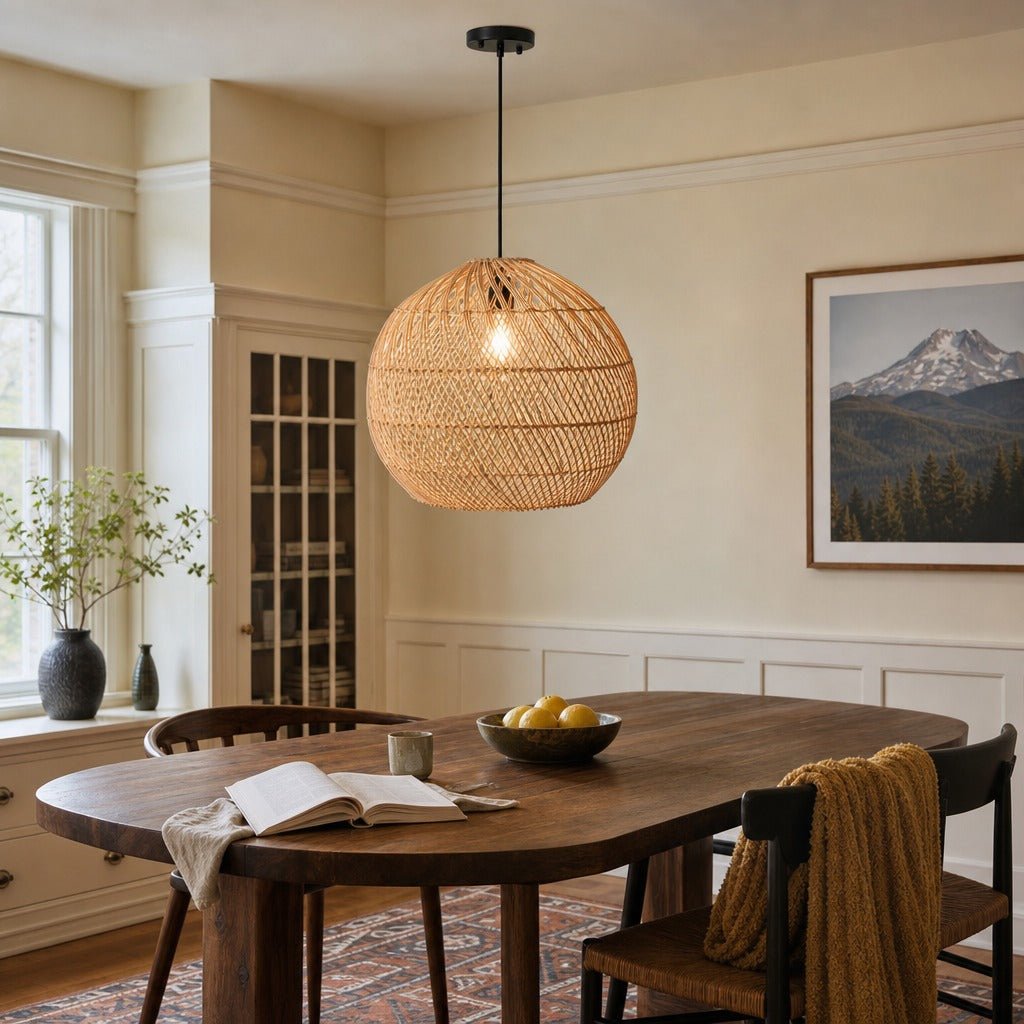 Cascade Chandelier styled in Portland Irvington foursquare with original built-ins dining room - Whats New Furniture