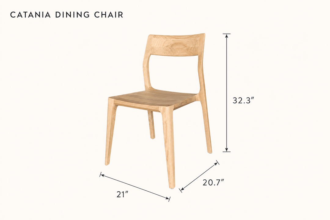 Catania Dining Chair dimensions - What&