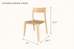 Catania Dining Chair dimensions - What&