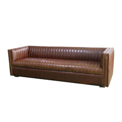 Channel Sofa - Camel Brown - Whats New Furniture Portland OR