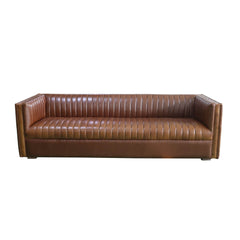 Channel Sofa - Camel Brown - Whats New Furniture Portland OR