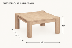 Checkerboard Coffee Table dimensions - What&