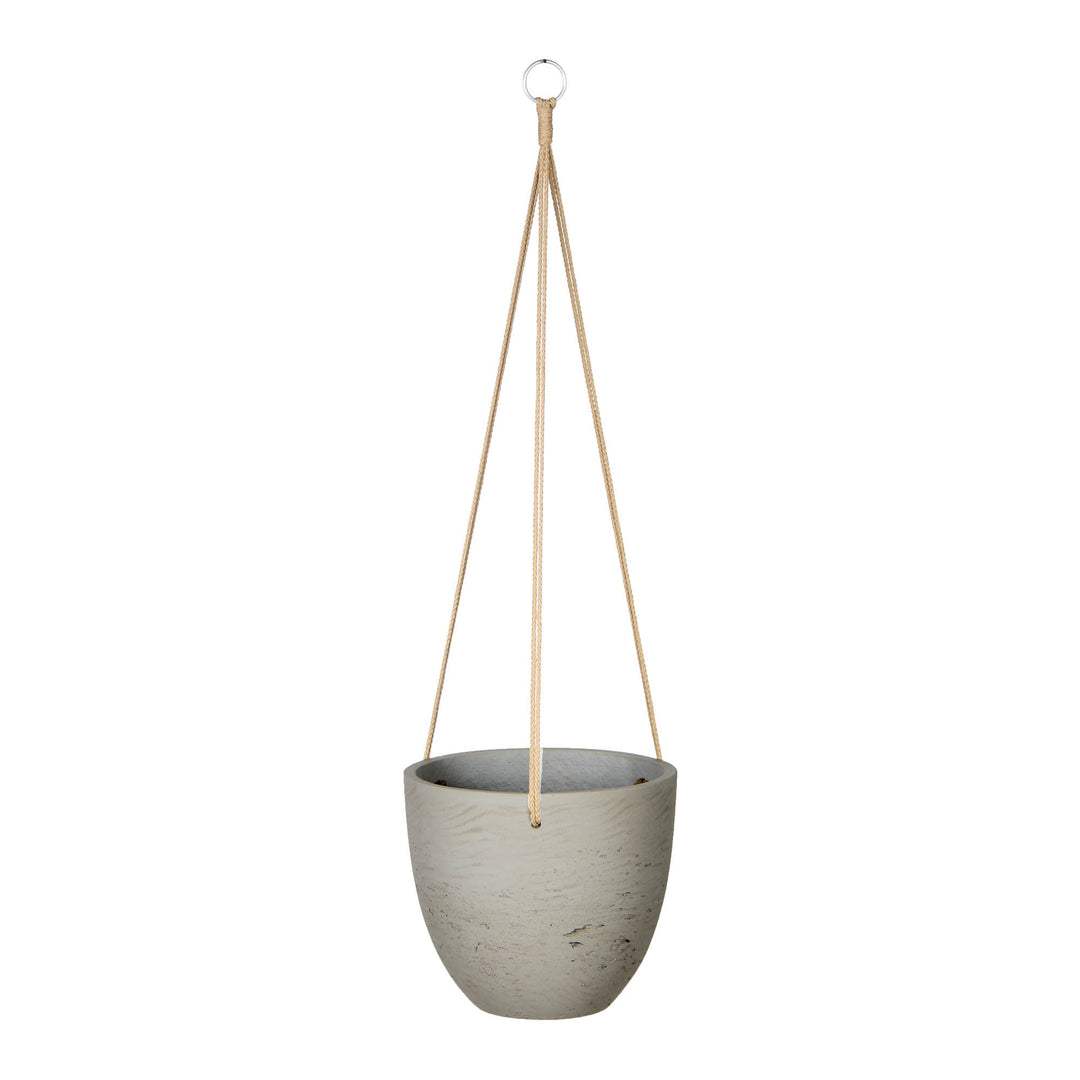 Classic Hanging Pot Medium in Cement Grey - home decor by LH Imports - Whats New Furniture Portland OR