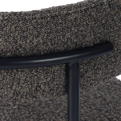 Cleo Dining Chair in Brown Boucle - dining chair by LH Imports - Whats New Furniture Portland OR