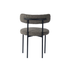 Cleo Dining Chair in Brown Boucle - dining chair by LH Imports - Whats New Furniture Portland OR
