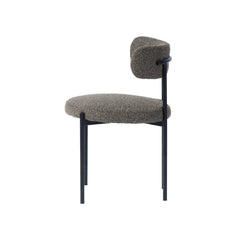 Cleo Dining Chair in Brown Boucle - dining chair by LH Imports - Whats New Furniture Portland OR