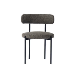 Cleo Dining Chair in Brown Boucle - dining chair by LH Imports - Whats New Furniture Portland OR