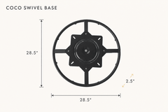 Coco Swivel Base dimensions - What&