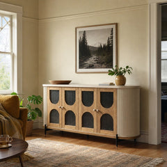 Colosseo Sideboard styled in Portland St. Johns bungalow living room - Whats New Furniture