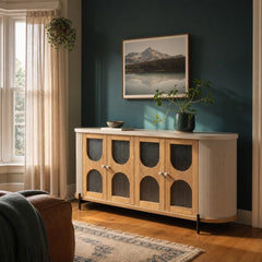 Colosseo Sideboard styled in Portland AlbertArts foursquare living room - Whats New Furniture