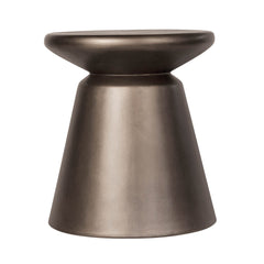 Concrete Mineral Side Table in Bronze - side table by LH Imports - Whats New Furniture Portland OR