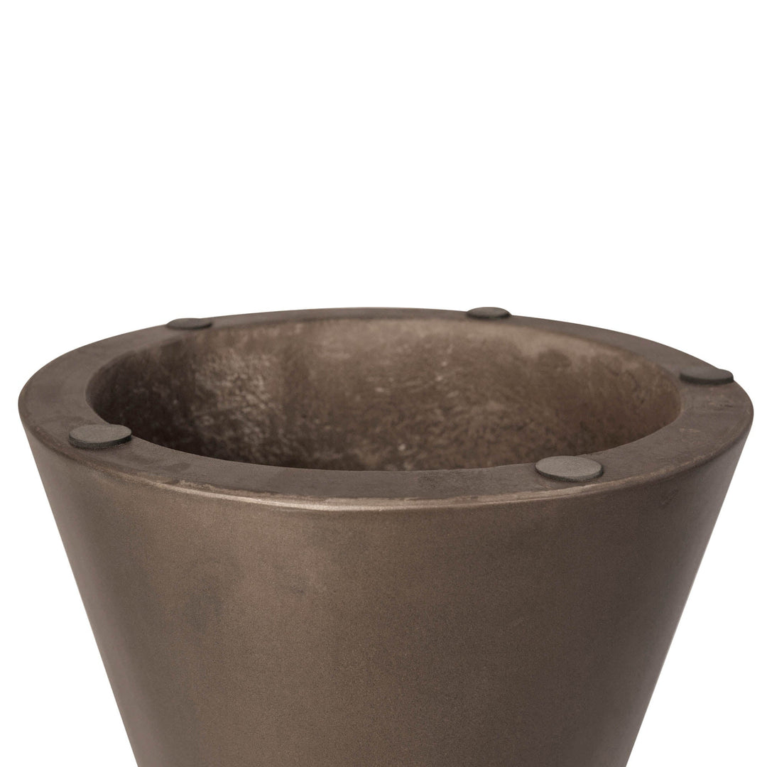 Concrete Mineral Side Table in Bronze - side table by LH Imports - Whats New Furniture Portland OR