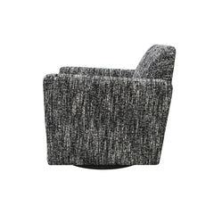 Cooper Swivel Club Chair in Chanel Black - accent chair by LH Imports - Whats New Furniture Portland OR