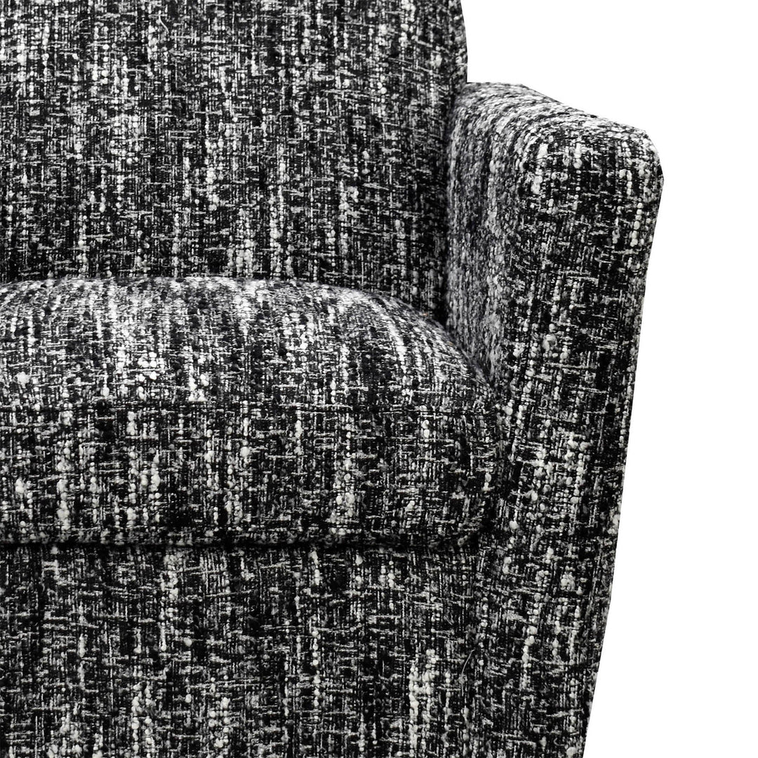 Cooper Swivel Club Chair in Chanel Black - accent chair by LH Imports - Whats New Furniture Portland OR
