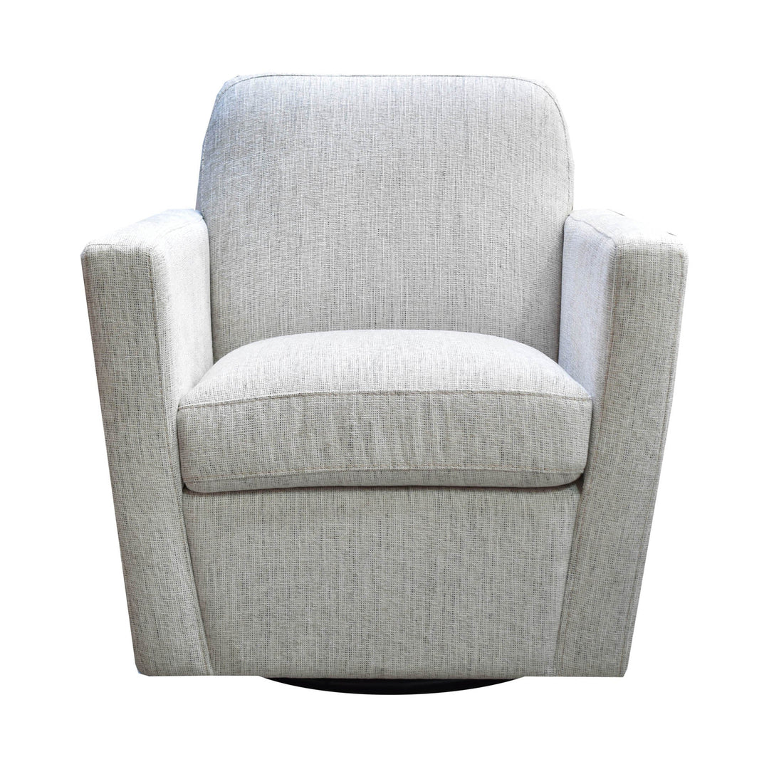 Cooper Swivel Club Chair in Woven Linen - accent chair by LH Imports - Whats New Furniture Portland OR