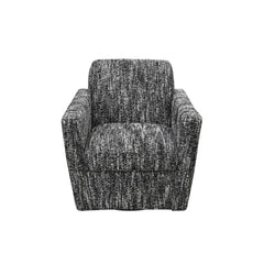Cooper Swivel Club Chair - Chanel Black - Whats New Furniture Portland OR