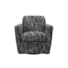 Cooper Swivel Club Chair - Chanel Black - Whats New Furniture Portland OR