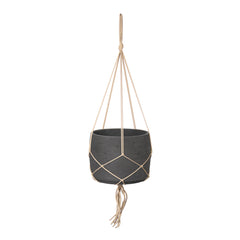 Craft Hanging Pot in Charcoal Grey - home decor by LH Imports - Whats New Furniture Portland OR