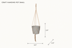 Craft Hanging Pot Small dimensions - What&