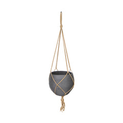 Craft Hanging Pot Small in Charcoal Grey - home decor by LH Imports - Whats New Furniture Portland OR