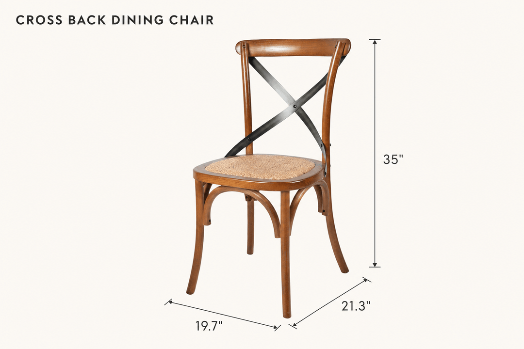 Cross Back Dining Chair dimensions - What&