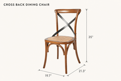 Cross Back Dining Chair dimensions - What&
