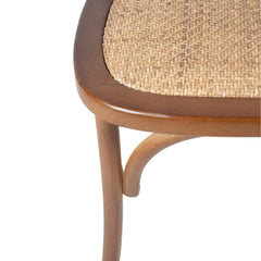 Cross Back Dining Chair in Brown - dining chair by LH Imports - Whats New Furniture Portland OR